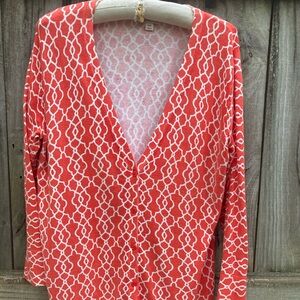 Merona cotton blend orange cardigan